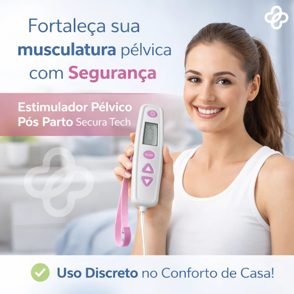 Estimulador Pélvico Elétrico Pós Parto - Secura Tech Viva Secura