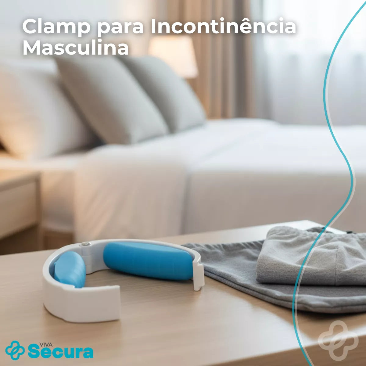 Grampo para Incontinência Masculina - Secura Clamp viva secura