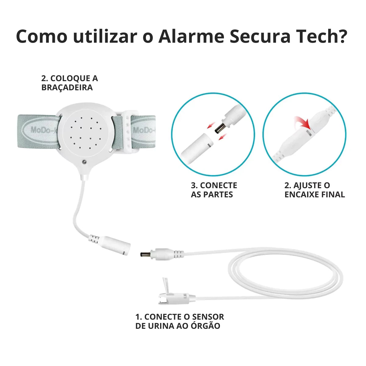 Alarme Urinário para Crianças e Idosos - Secura Tech Viva Secura