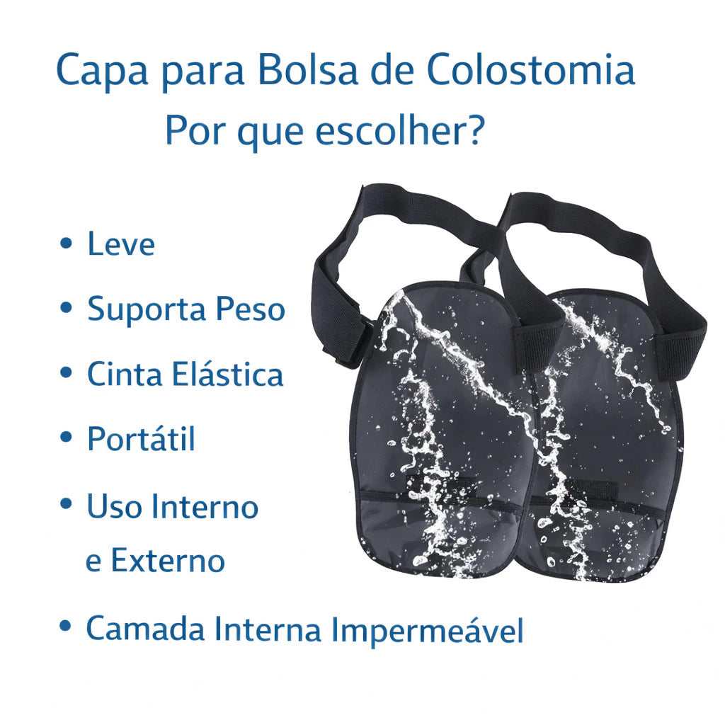 Capa para Bolsa de Colostomia com Cinto Ajustável – Suporte Discreto e Confortável Viva Secura