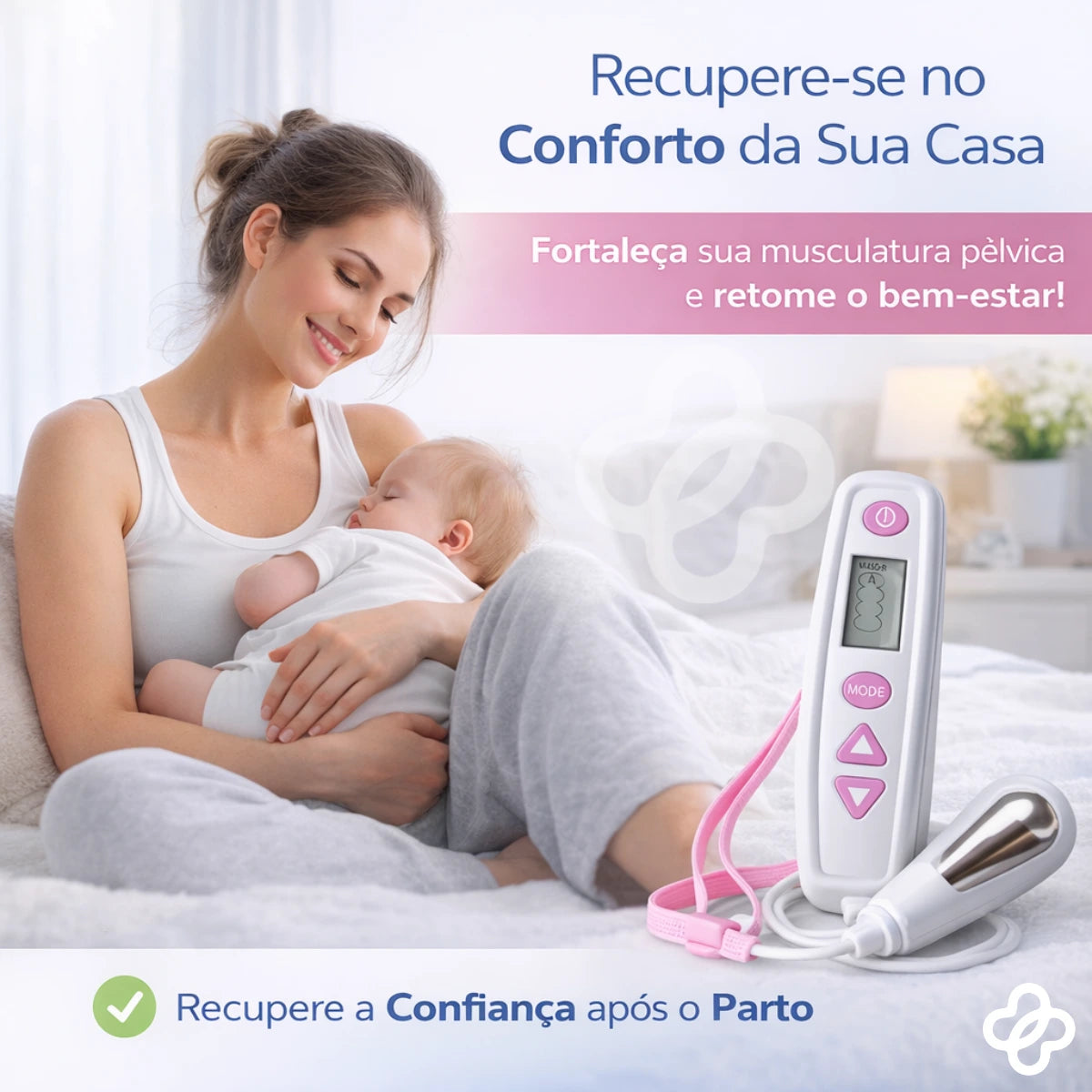 Estimulador Pélvico Elétrico Pós Parto - Secura Tech Viva Secura