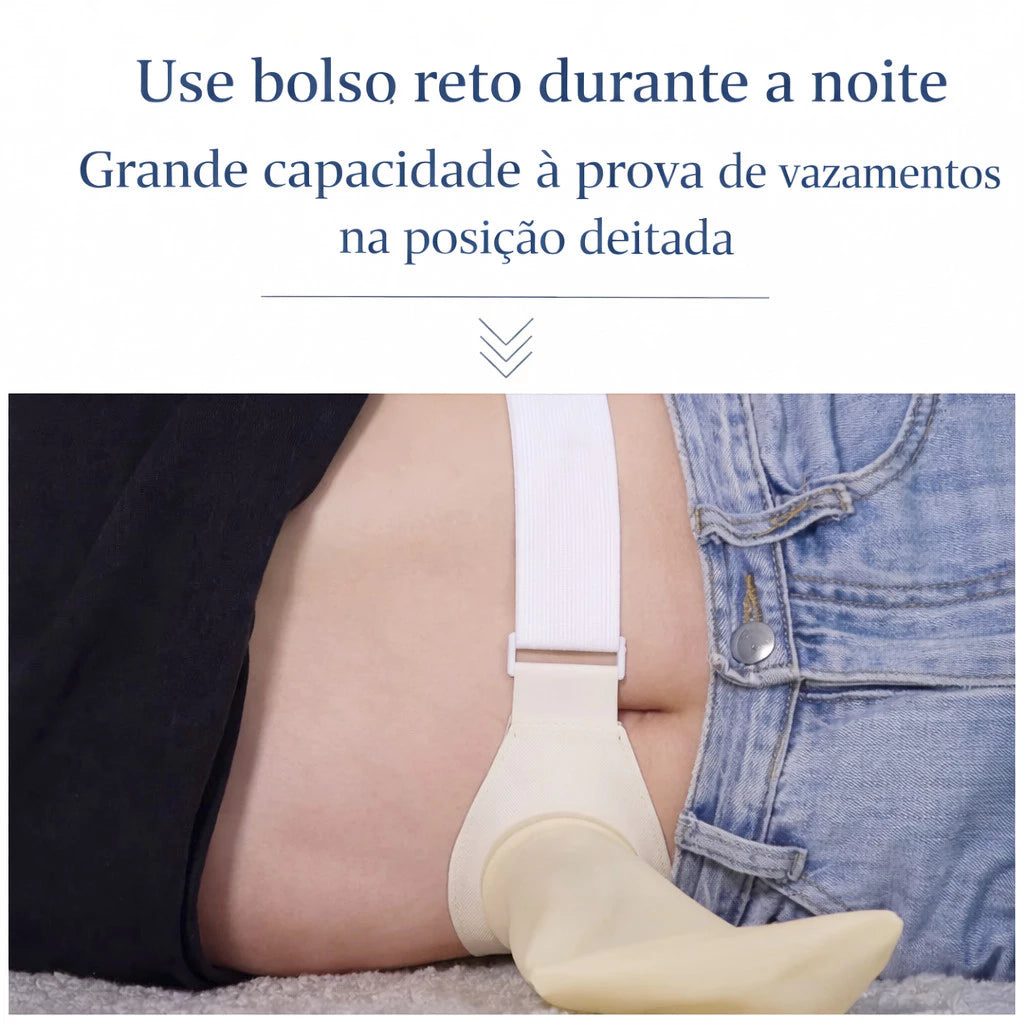 Cinto para Bolsa de Colostomia Ajustável – Suporte Discreto e Seguro para Ostomia Viva Secura