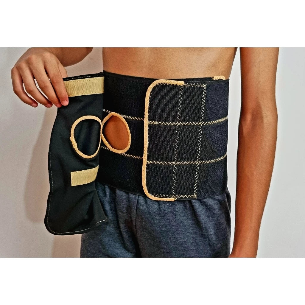 Cinta Abdominal para Ostomia com Abertura – Suporte Pós-Cirúrgico para Colostomia e Urostomia Viva Secura