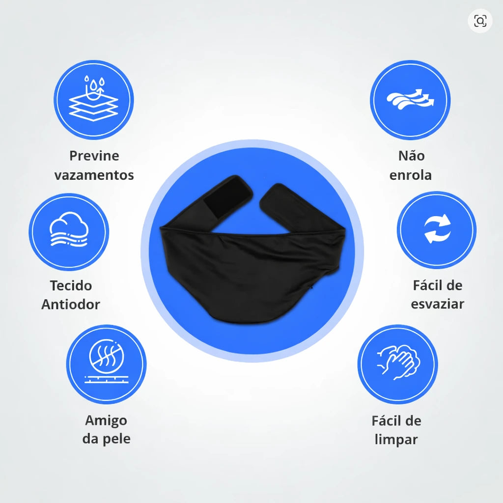 Cinto para Bolsa de Ostomia Ajustável – Faixa Discreta para Colostomia, Ileostomia e Urostomia Viva Secura