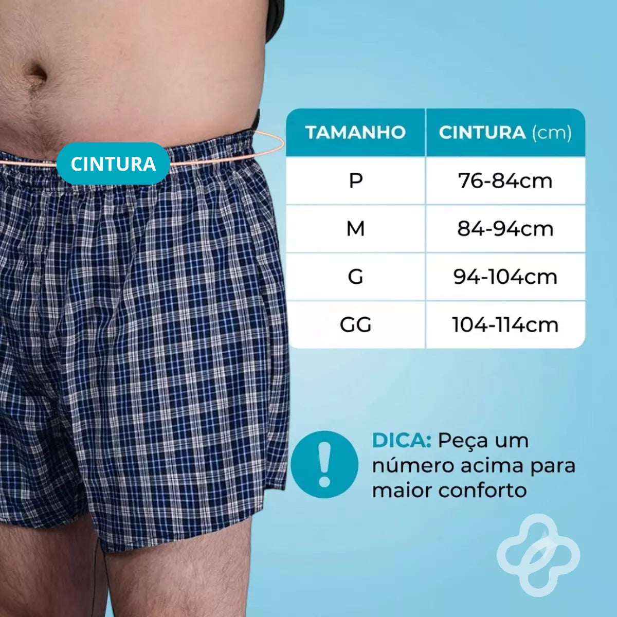 Short Samba Canção Absorvente para Incontinência Urinária Lavável e Reutilizável 150ml Viva Secura