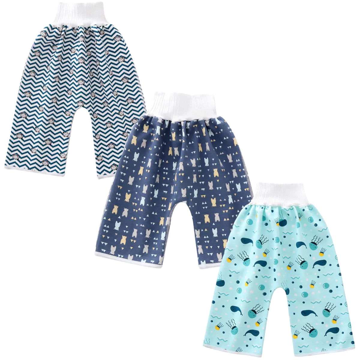 Calça Absorvente para Desfralde Infantil Secura Baby azul viva secura