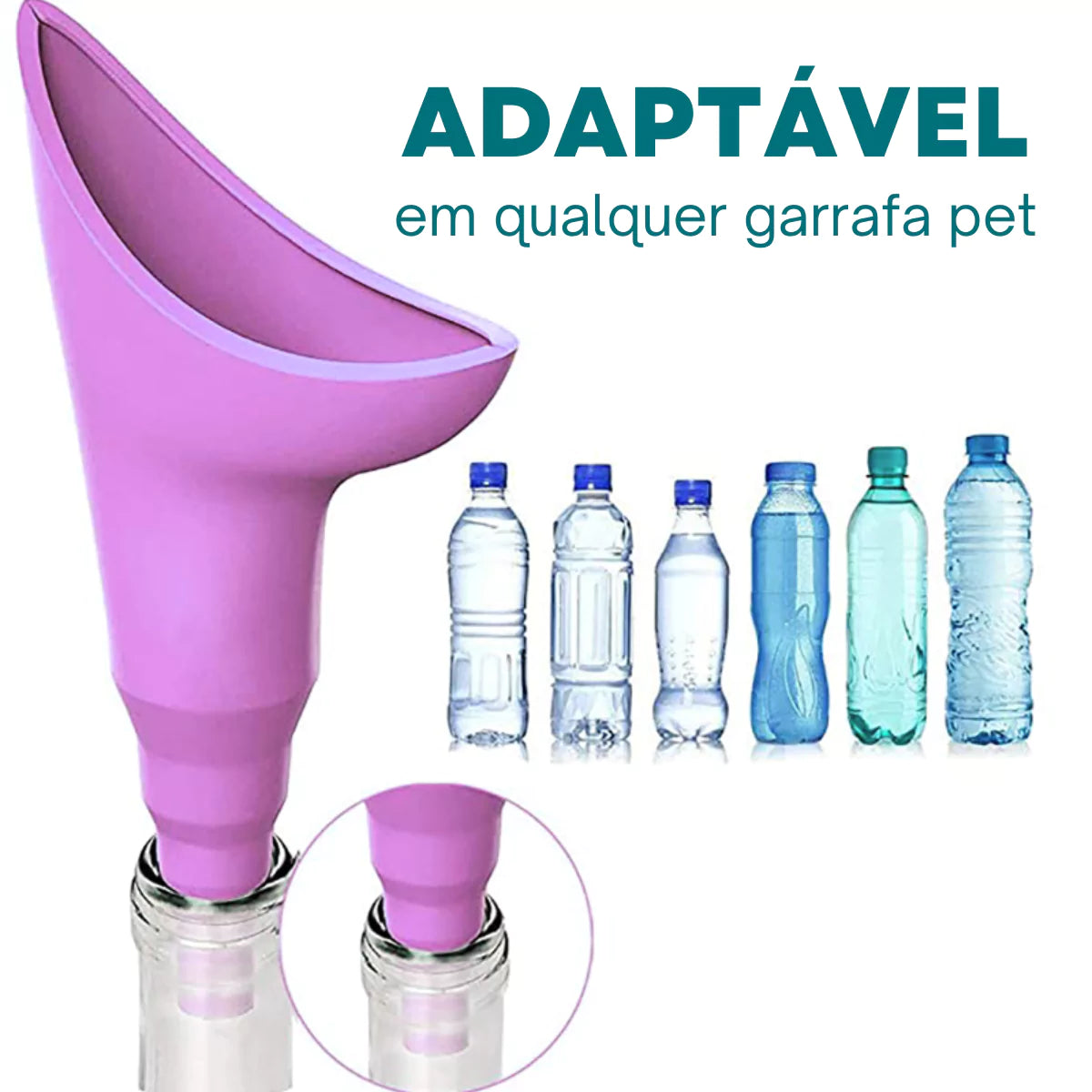 Funil Urinario feminino Reutilizável Viva Secura