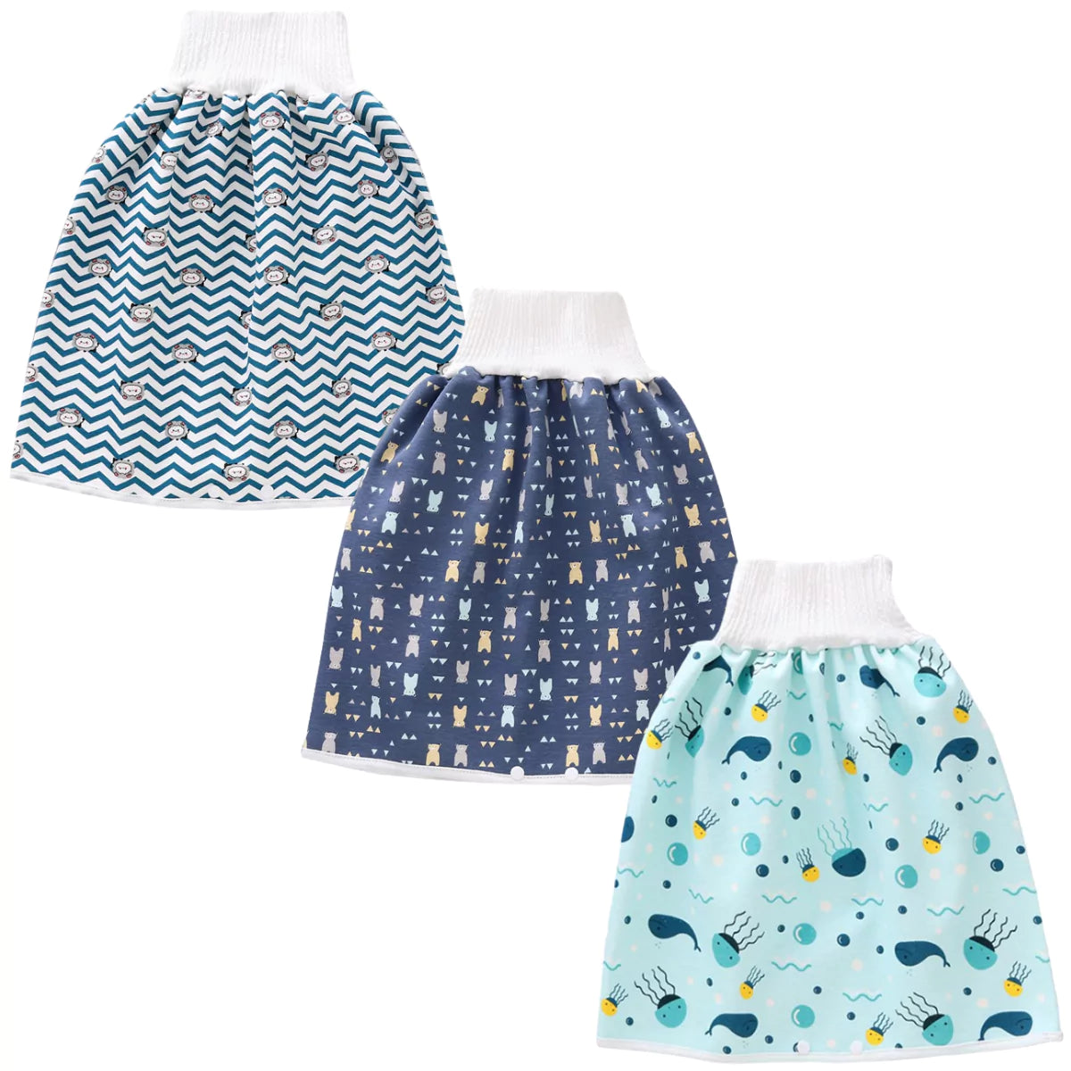 Saia Absorvente para Desfralde Infantil Secura Baby azul viva secura