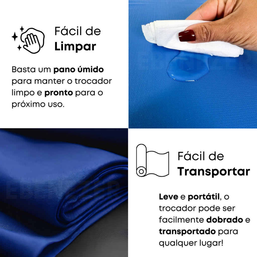 Trocador Impermeável Dupla Face para Colchão Adulto e Infantil – Napa Premium Secura Care Viva Secura