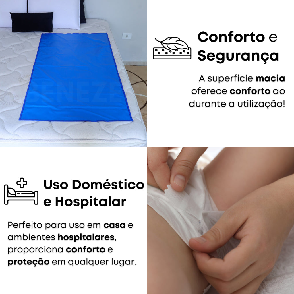 Trocador Impermeável Dupla Face para Colchão Adulto e Infantil – Napa Premium Secura Care Viva Secura