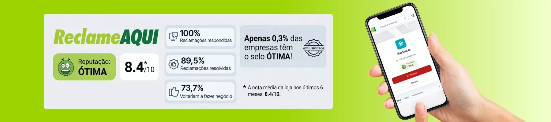 nota reclame aqui viva secura