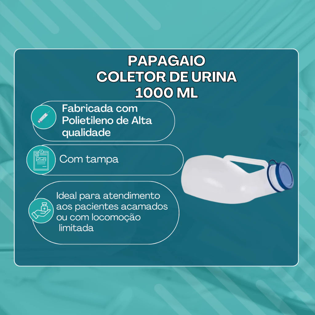 Urinol Masculino com Tampa – Coletor Portátil 1L ou 1,4L para Uso Diário Viva Secura