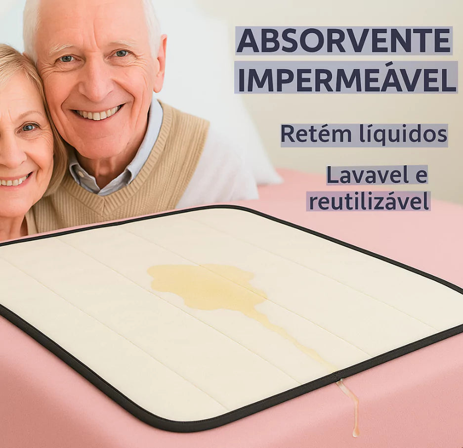 Protetor de Cama Absorvente Lavável Impermeável - Secura Dry Viva Secura