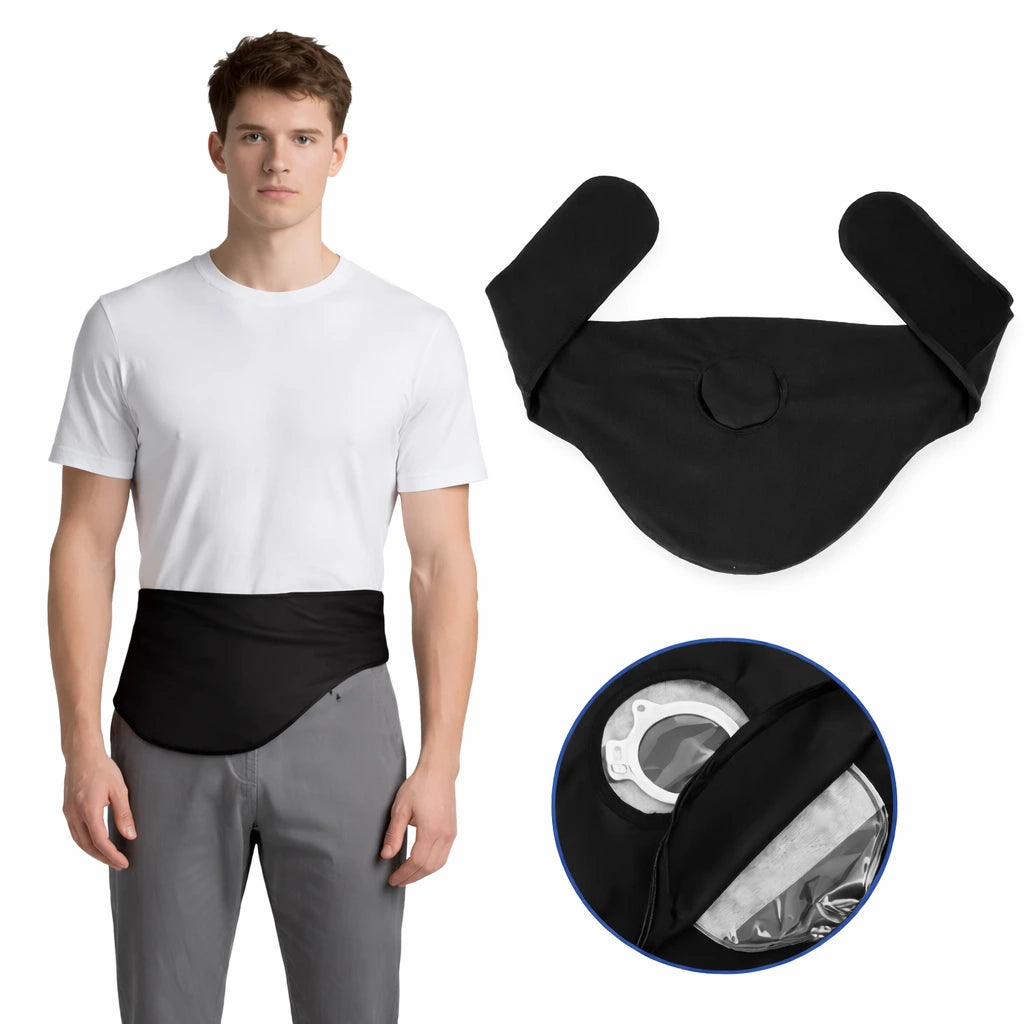 Cinto para Bolsa de Ostomia Ajustável – Faixa Discreta para Colostomia, Ileostomia e Urostomia Viva Secura