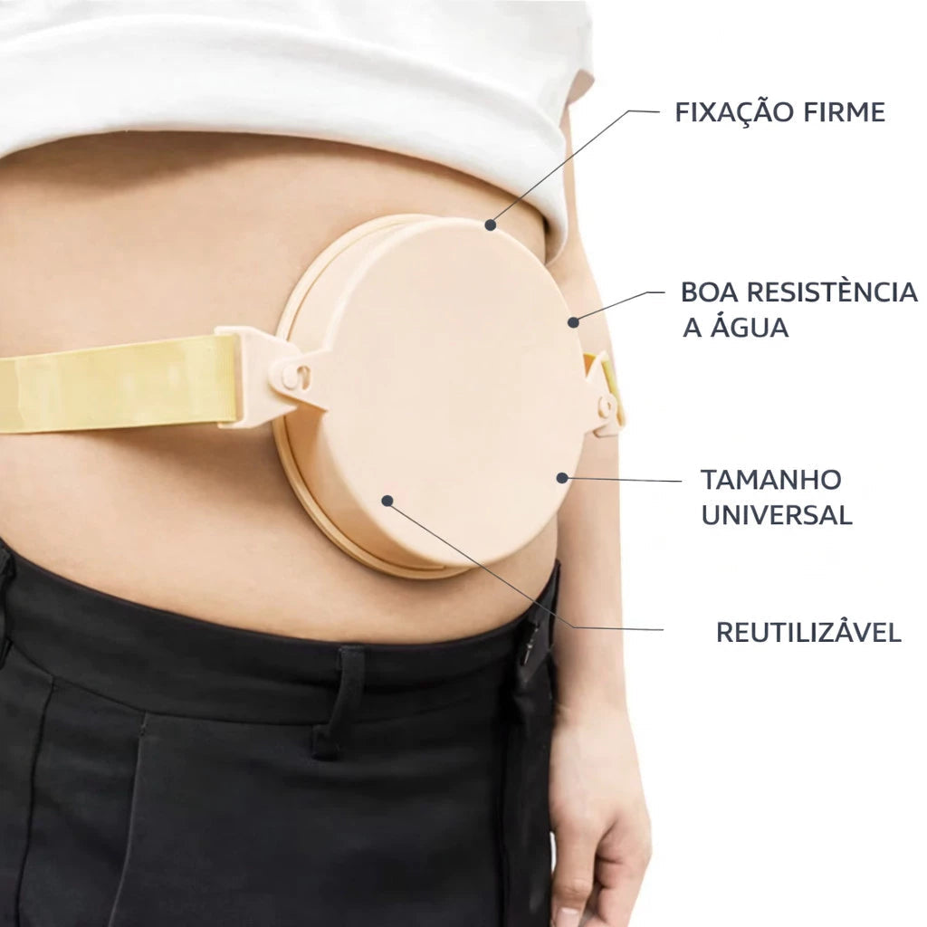 Protetor Impermeável para Estoma – Capa de Banho para Ostomia com Cinto Ajustável Viva Secura