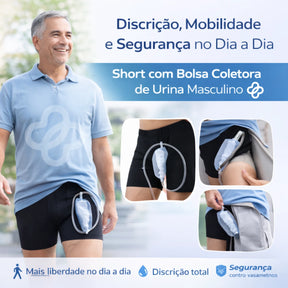 Short com Bolsa Coletora de Líquidos Masculino  Viva Secura