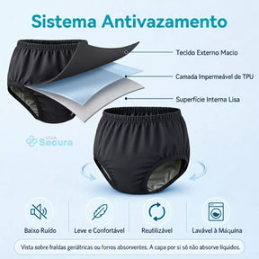 Calça Plástica Geriátrica Adulto Unissex - Secura Proof Viva Secura