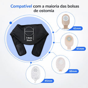 Cinto para Bolsa de Ostomia Ajustável – Faixa Discreta para Colostomia, Ileostomia e Urostomia Viva Secura