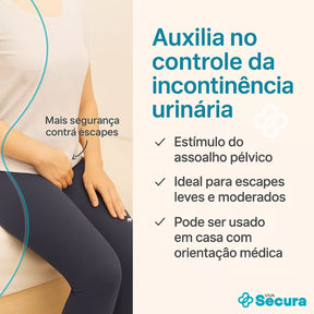 Estimulador Elétrico Muscular e do Assoalho Pélvico - Secura Tech Viva Secura