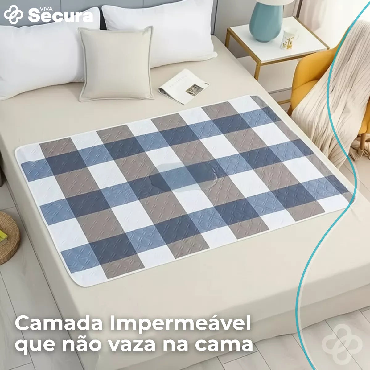 Protetor de Colchão Absorvente Lavável para Adulto Idoso - Secura Soft