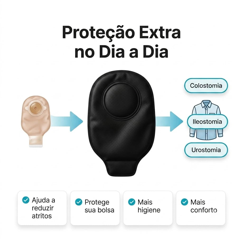 Capa Protetora para Bolsa de Ostomia Lavável Viva Secura