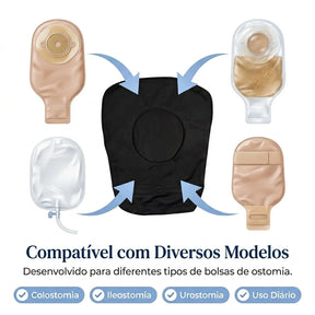 Capa Protetora para Bolsa de Ostomia Lavável Viva Secura