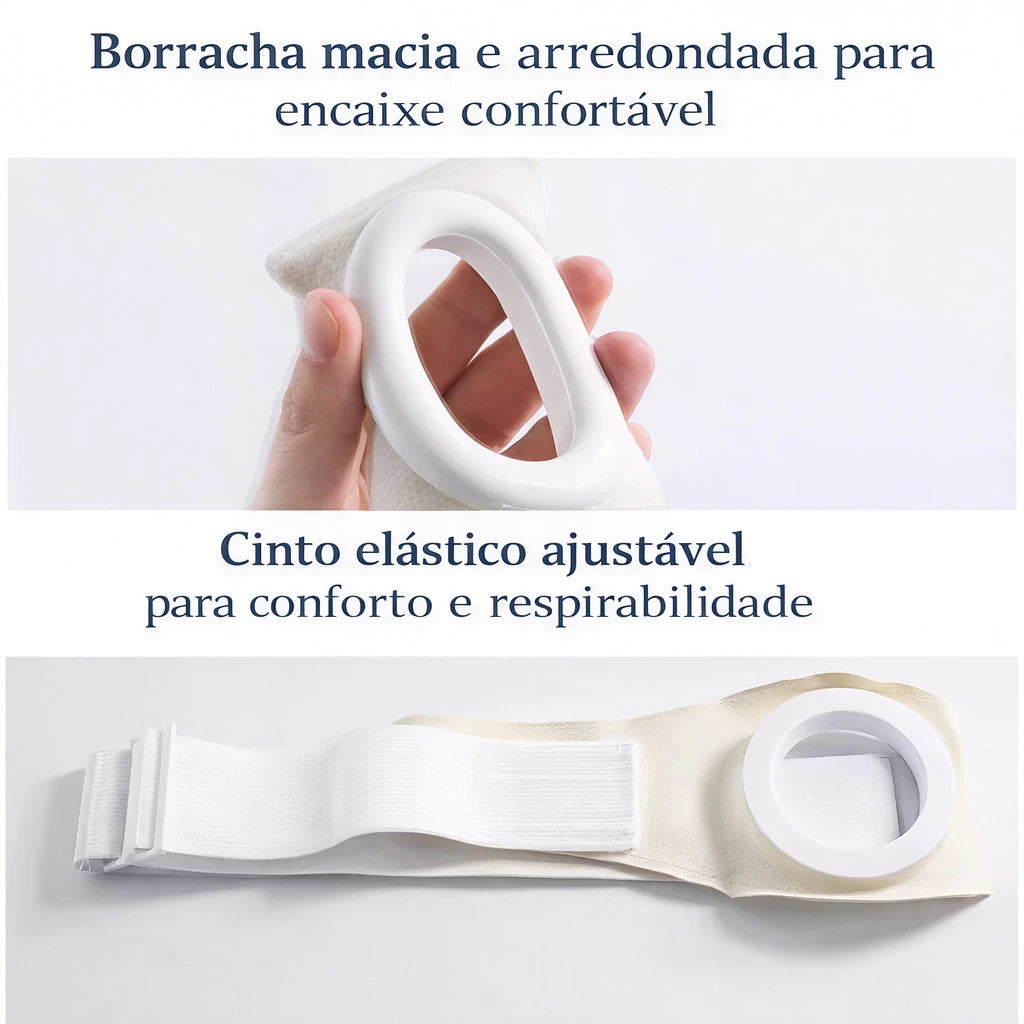 Cinto para Bolsa de Colostomia Ajustável – Suporte Discreto e Seguro para Ostomia Viva Secura