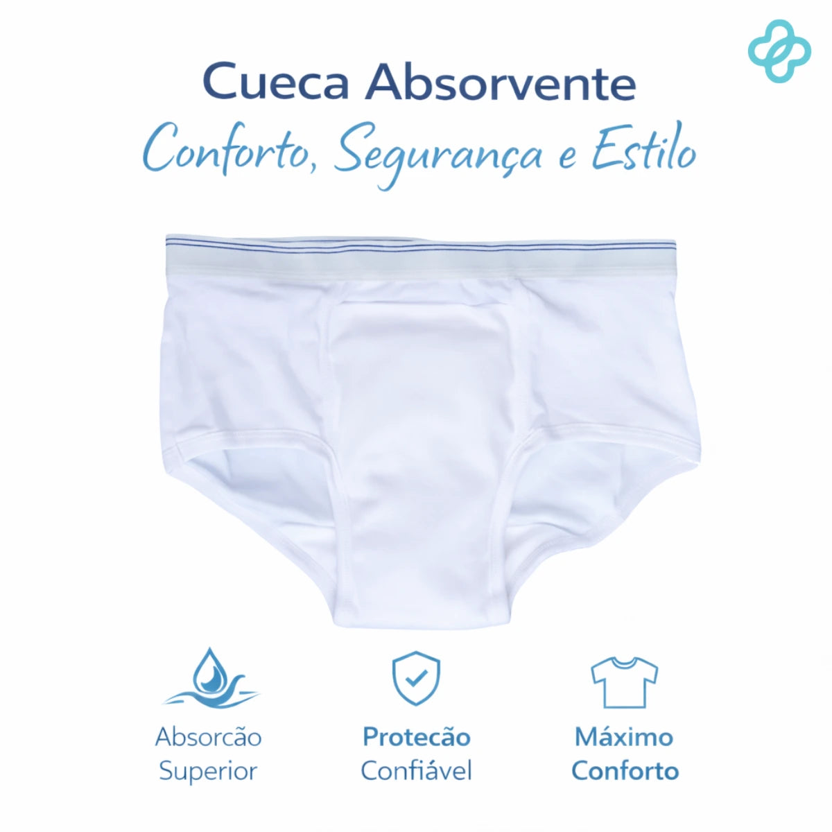 Cueca Absorvente Sunga Masculina - Secura Dry Viva Secura