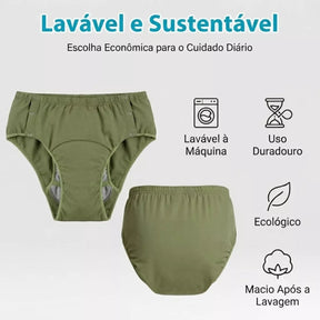 Fralda Geriátrica Lavável Reutilizável com Grafeno Antibacteriana para Incontinência Unissex Viva Secura