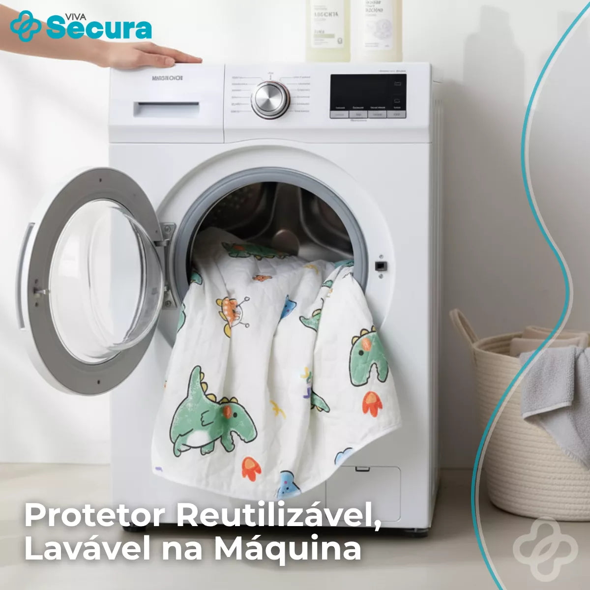 Protetor Absorvente para Colchão Cama Infantil - Secura Baby Viva Secura