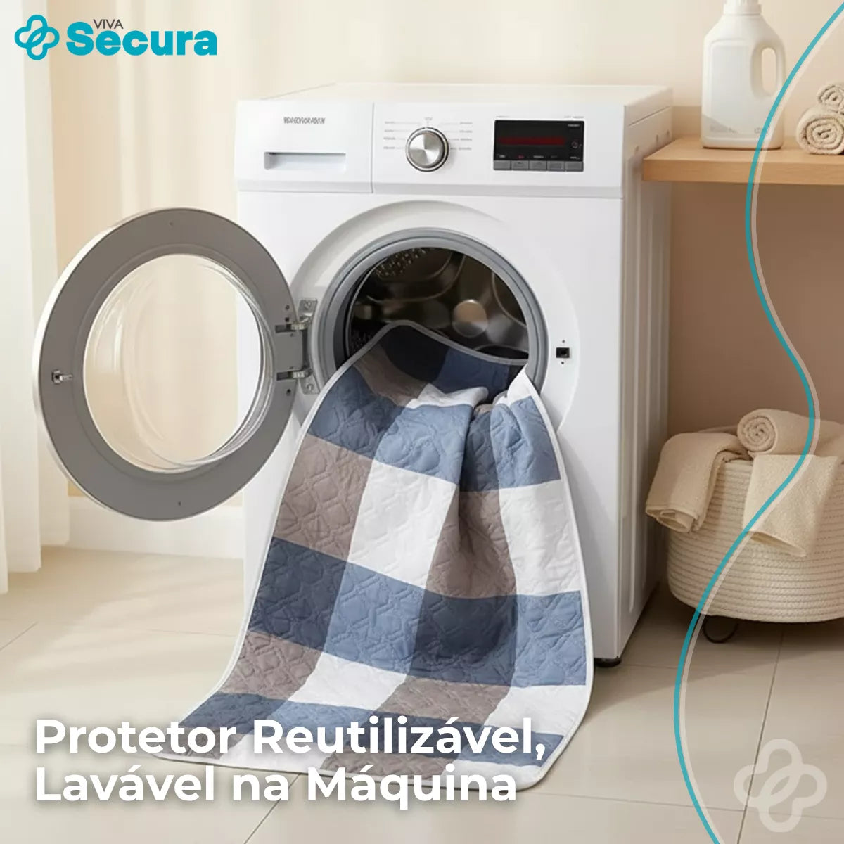 Protetor de Colchão Absorvente Lavável para Adulto Idoso - Secura Soft