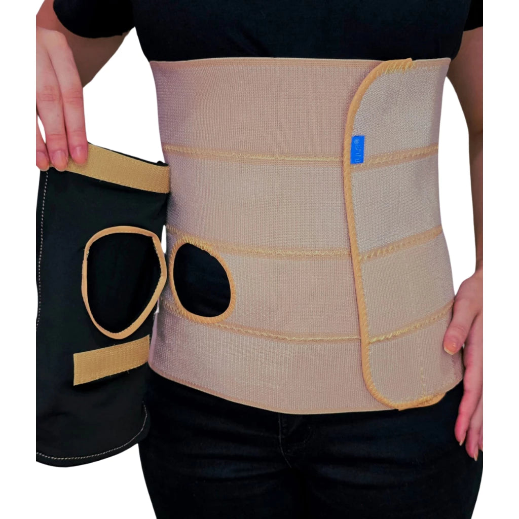 Cinta Abdominal para Ostomia com Abertura – Suporte Pós-Cirúrgico para Colostomia e Urostomia Viva Secura