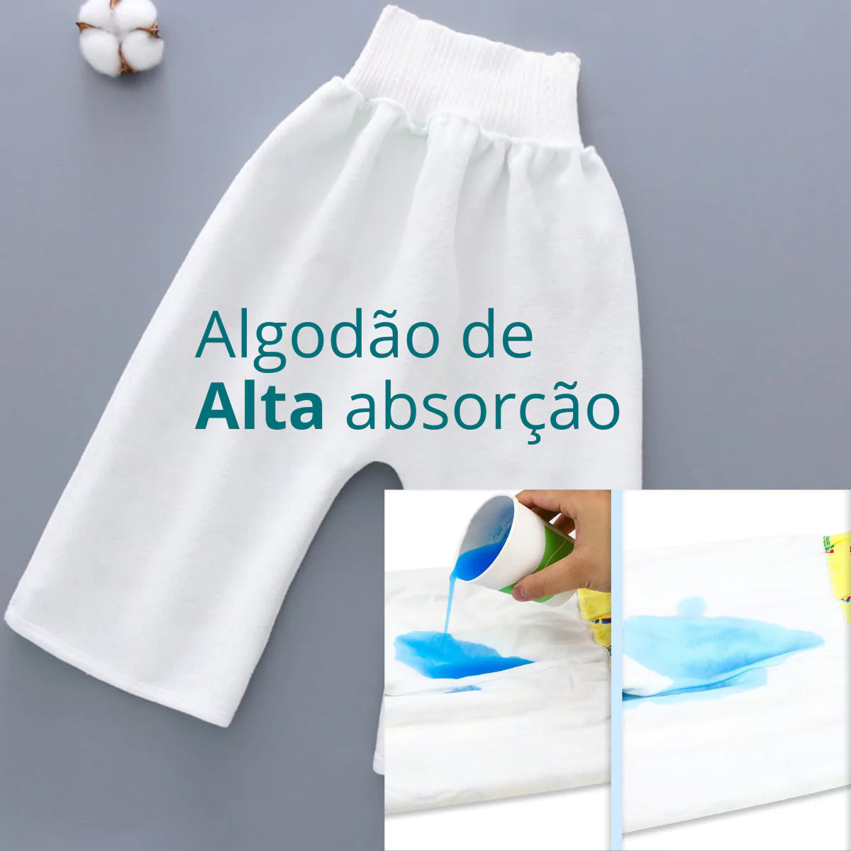 Calça Absorvente para Desfralde Infantil Secura Baby rosa viva secura