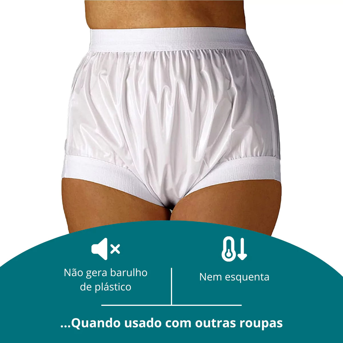 Calça Plástica Geriátrica Adulto Unissex - Secura Proof