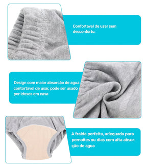 Cueca Absorvente Masculina Lavável para Incontinência - Secura Dry Viva Secura