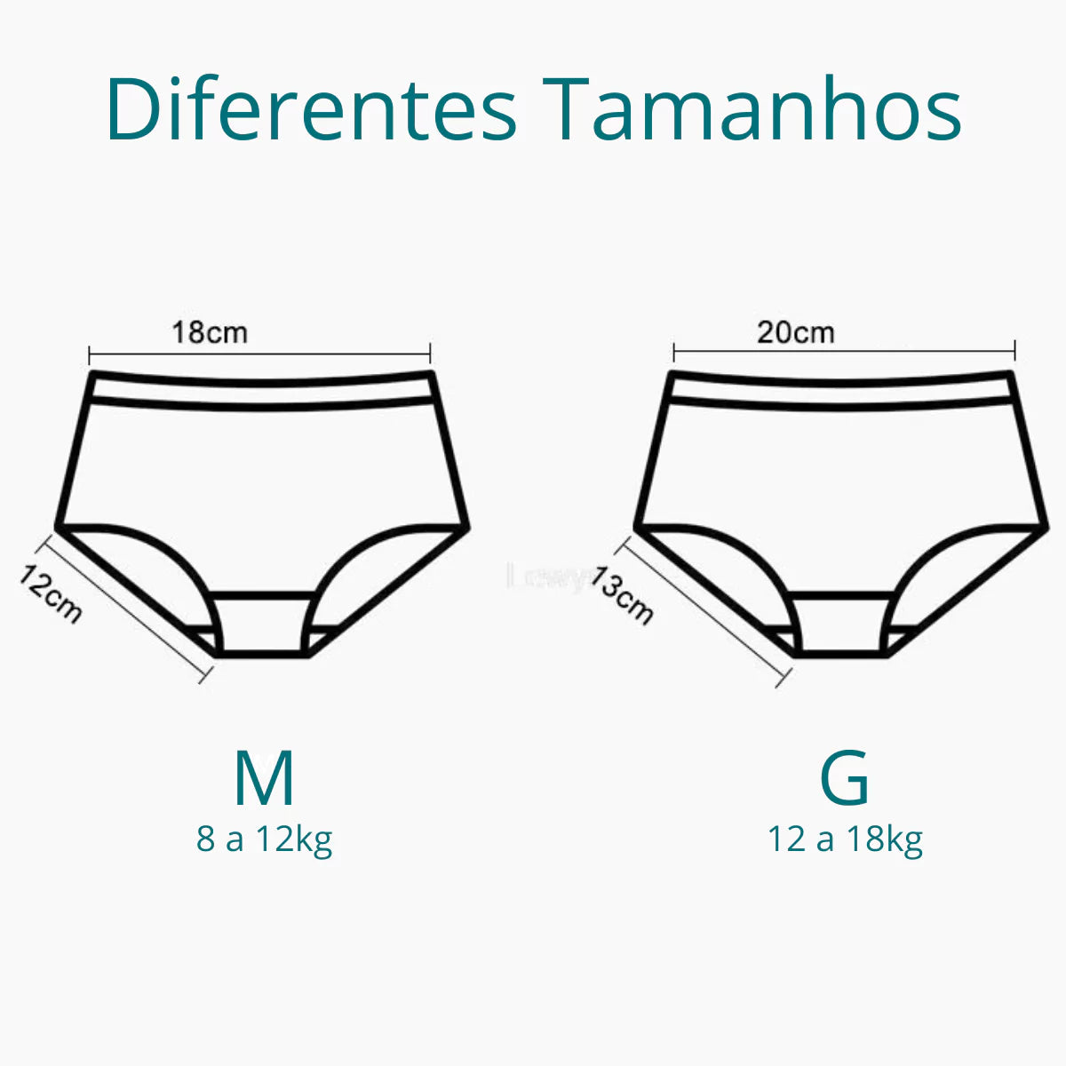 Cueca para treinamento de Desfralde Unissex viva secura