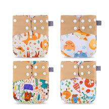 Kit 4 Fraldas Ecológicas de Pano Reutilizável e Regulável para Bebê - Secura baby Viva Secura 