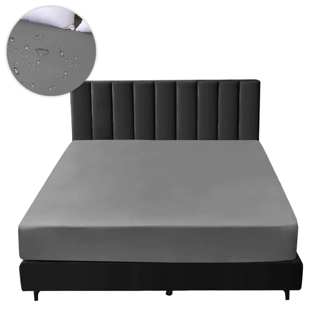 Lençol Protetor de Colchão Impermeável - Secura Cover cinza viva secura