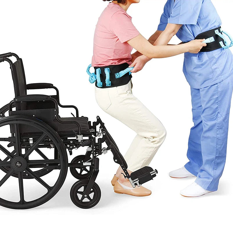 Cinto de Transferência para Idosos e Cuidador – Suporte de Levantamento com Alças Ergonômicas Secura Lift Viva Secura