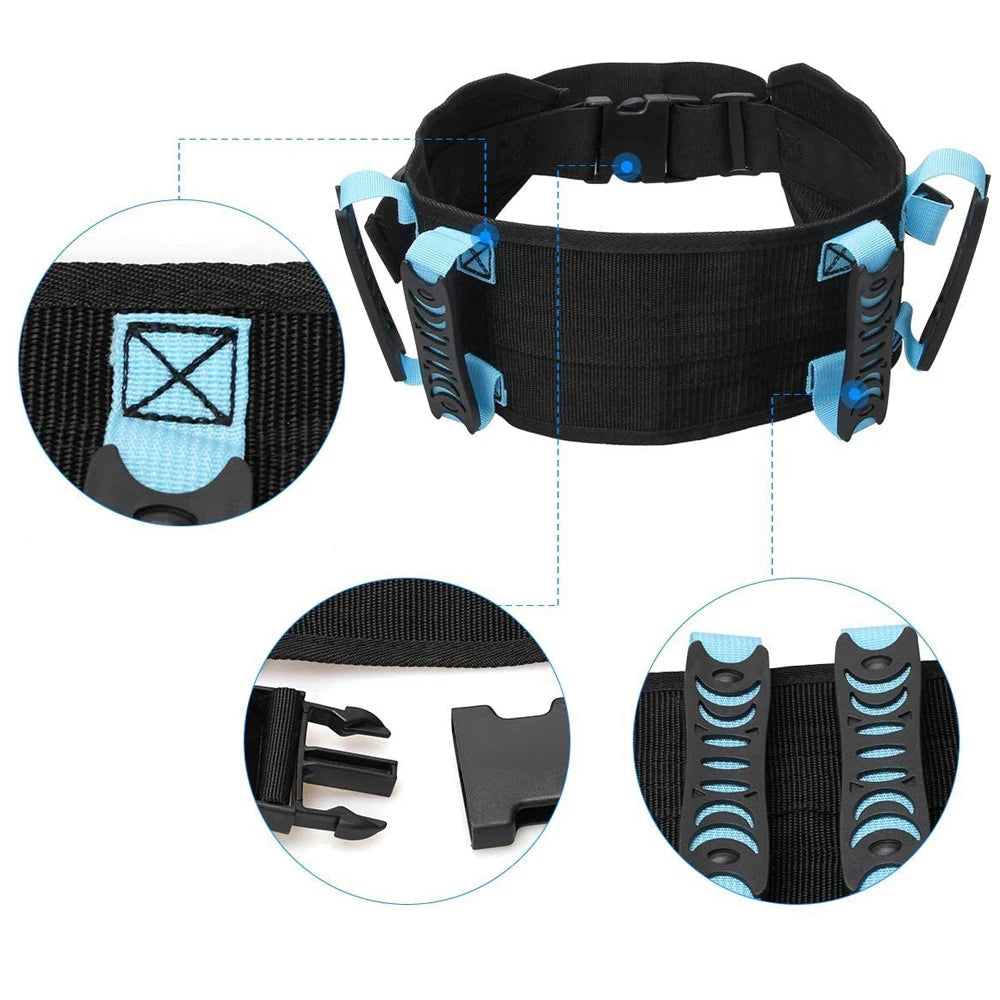 Cinto de Transferência para Idosos e Cuidador – Suporte de Levantamento com Alças Ergonômicas Secura Lift Viva Secura