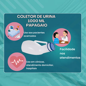 Urinol Masculino com Tampa – Coletor Portátil 1L ou 1,4L para Uso Diário Viva Secura
