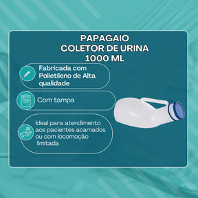 Urinol Masculino com Tampa – Coletor Portátil 1L ou 1,4L para Uso Diário Viva Secura