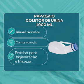 Urinol Masculino com Tampa – Coletor Portátil 1L ou 1,4L para Uso Diário Viva Secura